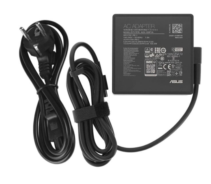 Originale 100W USB-C Asus 0A001-01090100 Alimentatore Adattatore + Cavo