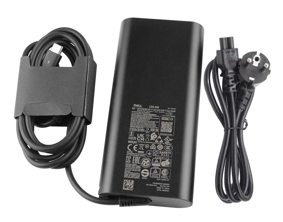 Originale 130W Type-C GaN Dell 0MOH25 MOH25 Alimentatore Adattatore + Cavo