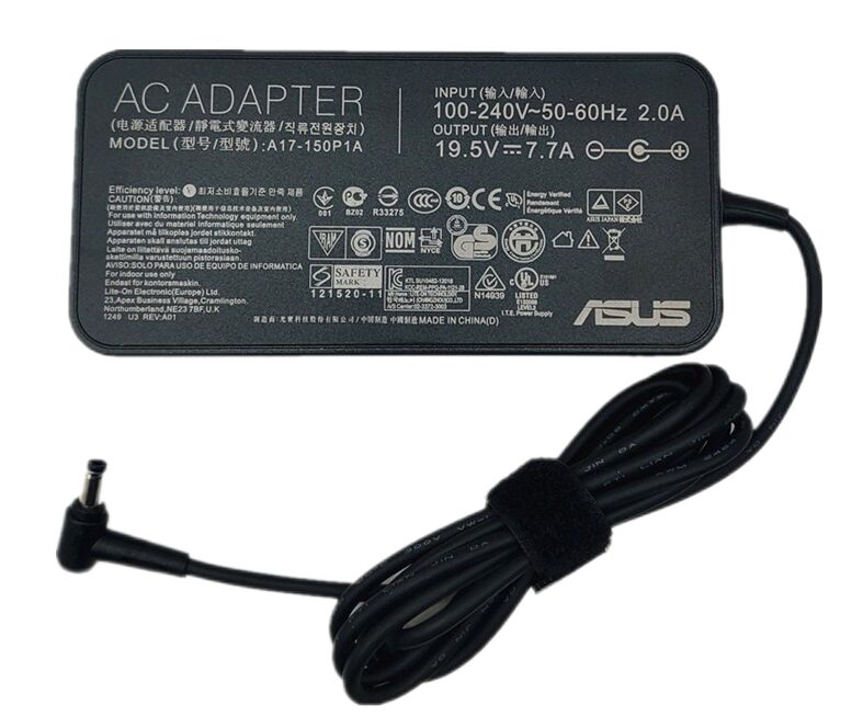 Originale 150W 19.5V 7.7A Asus 90XB00EN-BPW010 Adattatore + Cavo