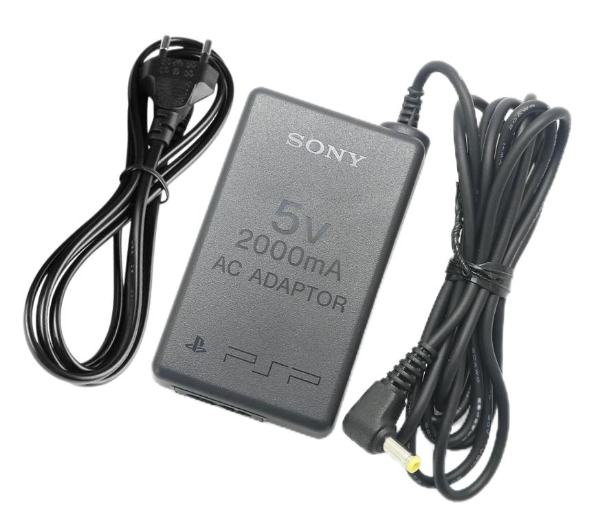Originale 5V 2000mA Sony PSP 1000 2000 3000 Alimentatore Adattatore + Cavo