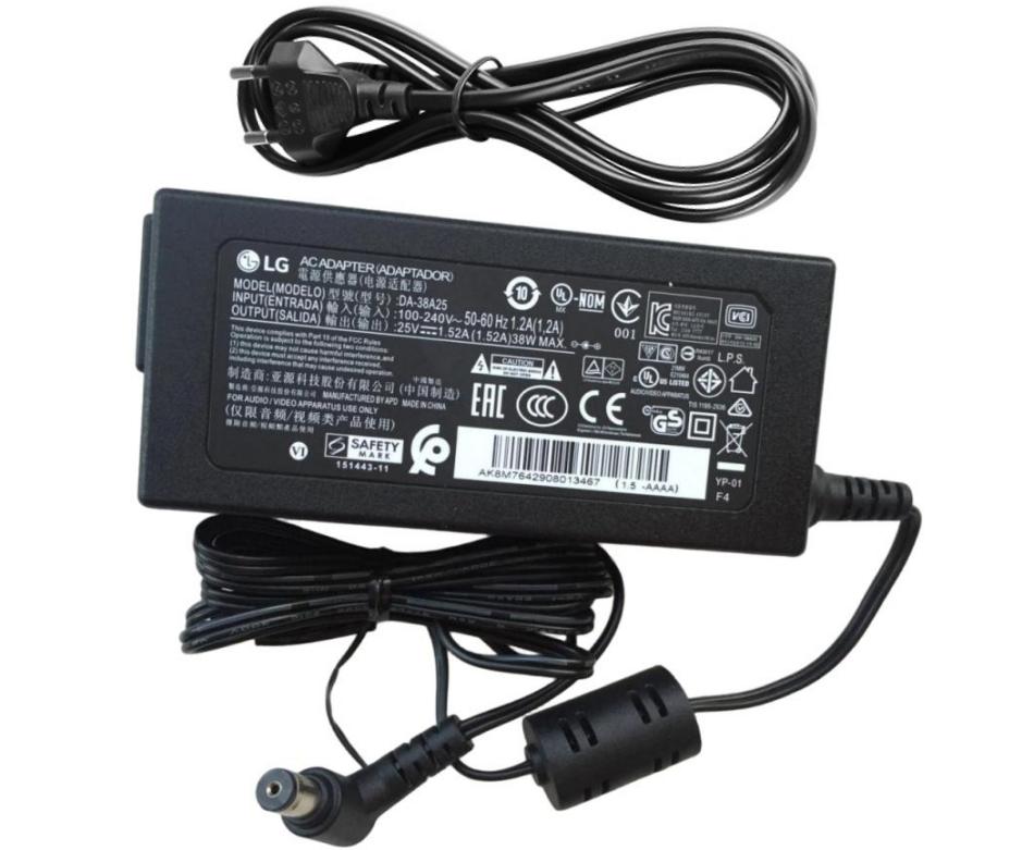 Originale 25V 1.52A 38W LG SJ5Y SJ4Y Alimentatore Adattatore + Cavo