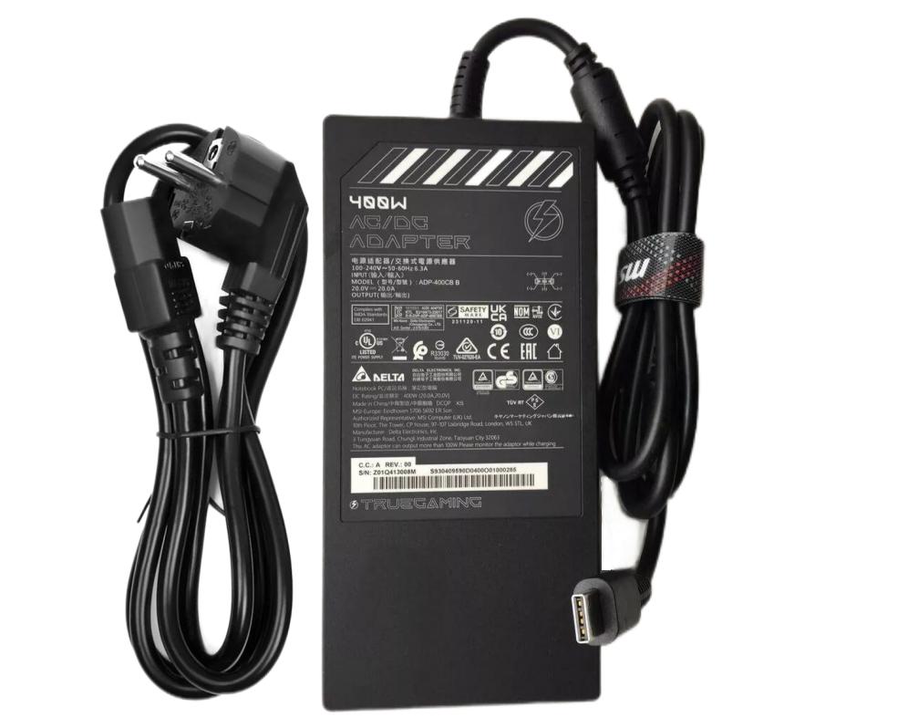 Originale 20V 20A 400W MSI ADP-330CB BH Alimentatore Adattatore + Cavo