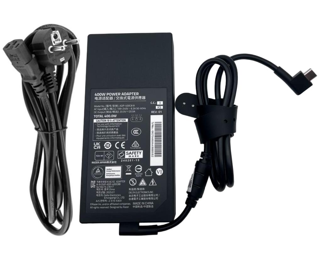 Originale 20V 20A 400W Razer ADP-400CB B Alimentatore Adattatore + Cavo