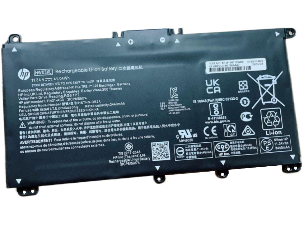 Originale 41.04Wh 3440mAh HP 17-c1000 17-cn1000 Batteria