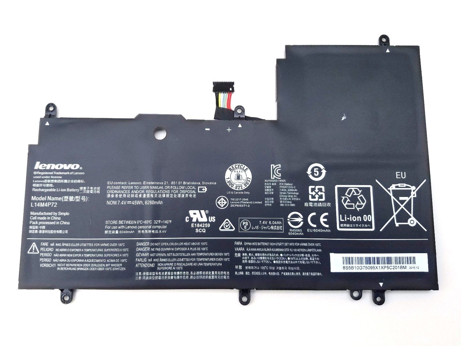 Originale 6280mAh 45Wh Batteria per Lenovo L14M4P72