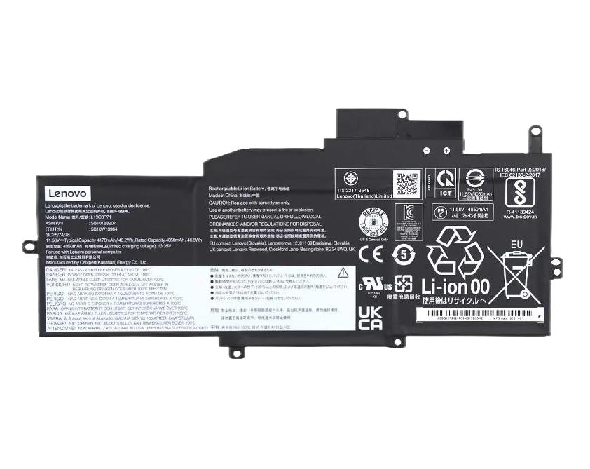 Originale 4170mAh 48.2Wh Lenovo SB10T83205 SB10T83206 3ICP5/74/78 Batteria