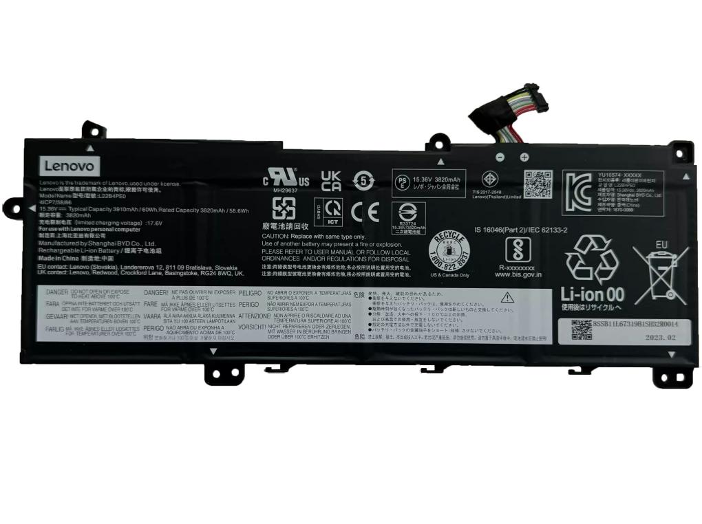 Originale 3910mAh 60Wh Lenovo 21MX0009EP 21MX001AAD 21MX001AAK Batteria