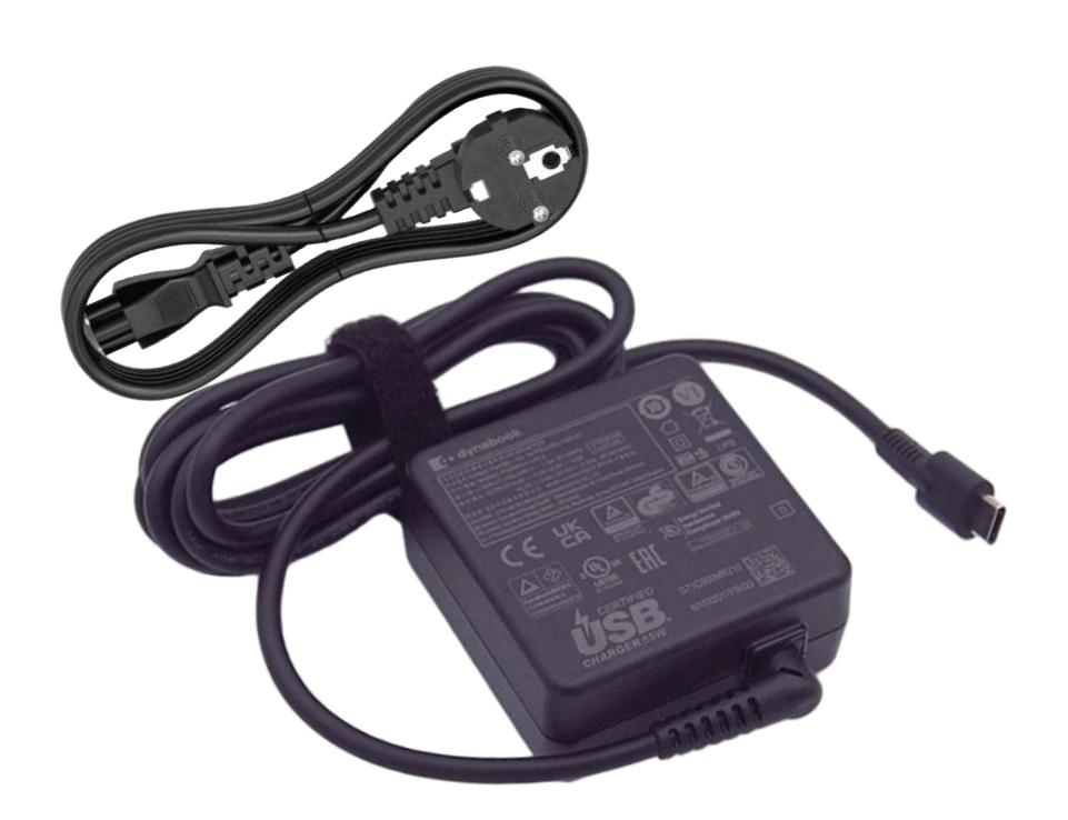 Originale 65W TYPE-C Toshiba Dynabook Satellite Pro C40-J-10P Alimentatore Adattatore + Cavo