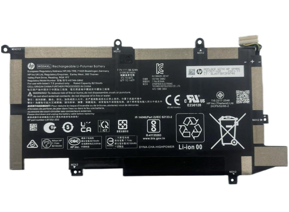 Originale 8210mAh 66.52Wh HP L97352-2D1 L97352-2D2 L97357-005 Batteria