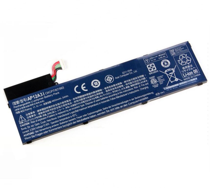 Originale 4850mAh 3 Cell Batteria Acer AP12A3i AP12A4i 3ICP7/67/90