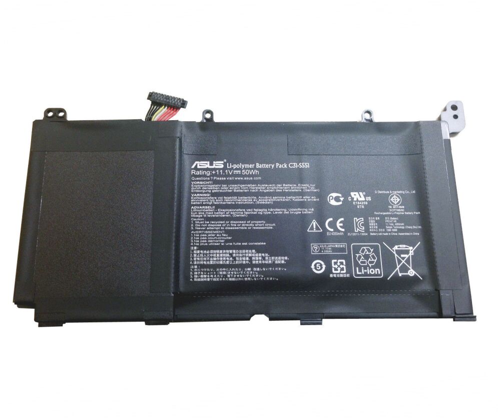 Originale 4500mAh 50Wh Asus B31N1336 K551LA Batteria