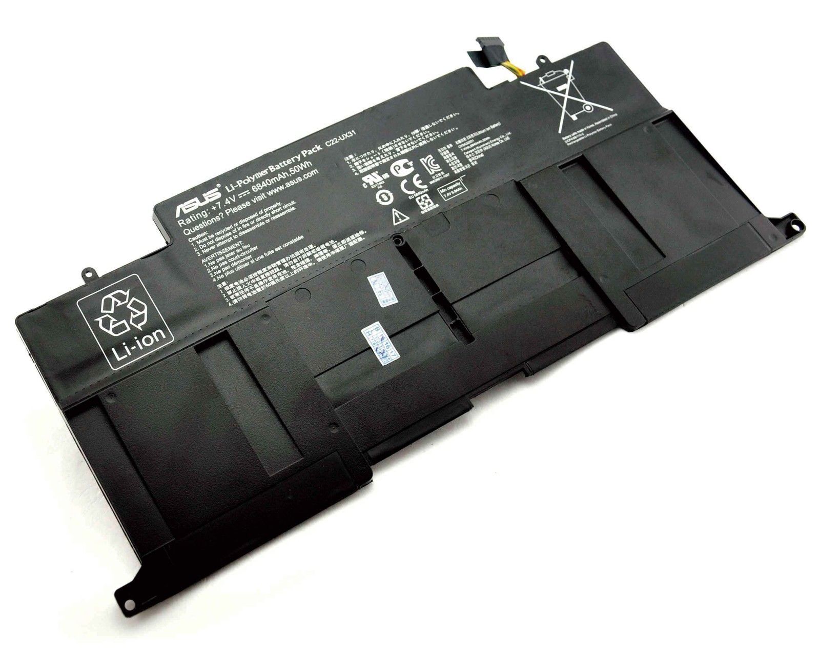 Originale 50Wh Asus C22-UX31 C23-UX31 Batteria