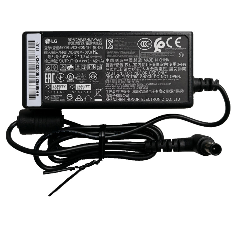 Originale 19V 2.1A 40W LG 22M45D Alimentatore Adattatore + Cavo