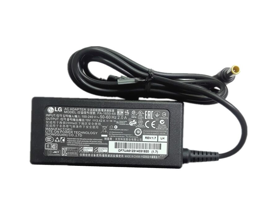 Originale 19V 3.42A 65W LG 19CNT42K 19CNV42K Alimentatore Adattatore