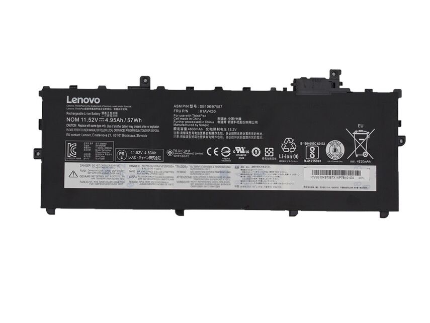 Originale 57Whr 4950mAh Lenovo ThinkPad X1 Carbon 2018 Batteria