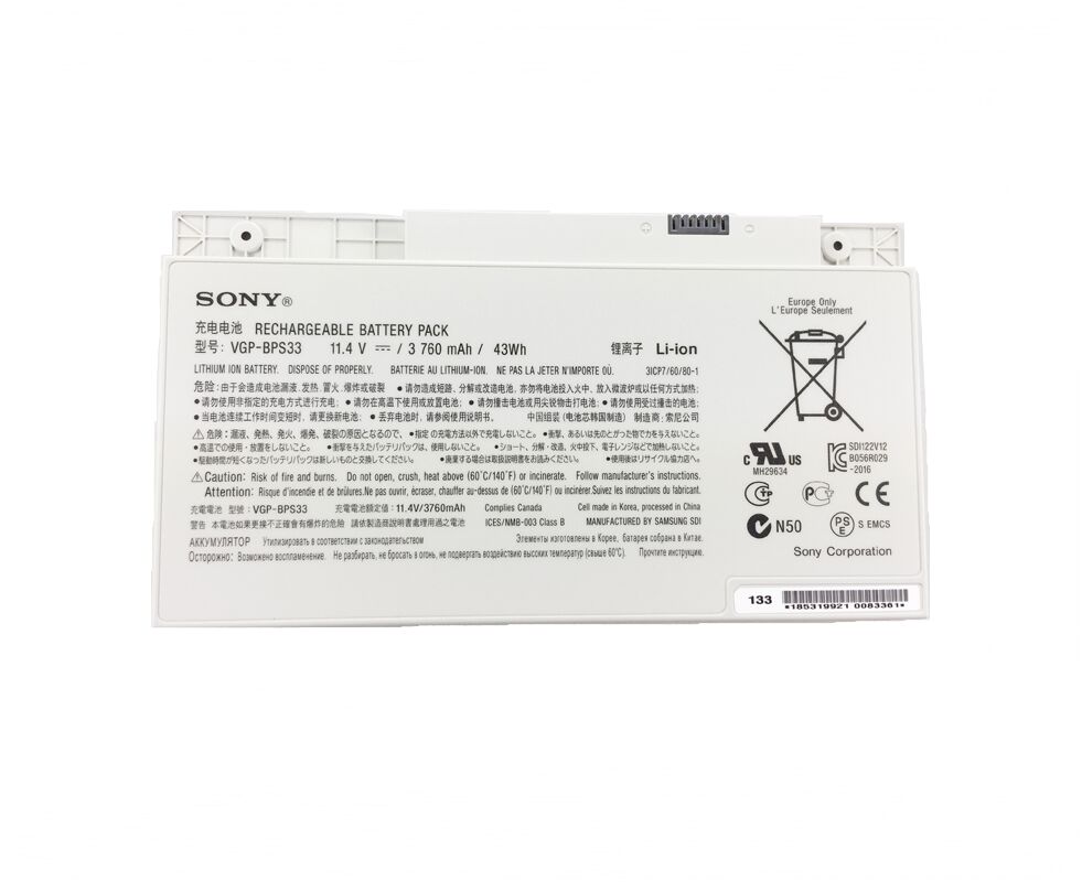 Originale 3760mAh 43Wh Sony VAIO SVT14127CG Batteria
