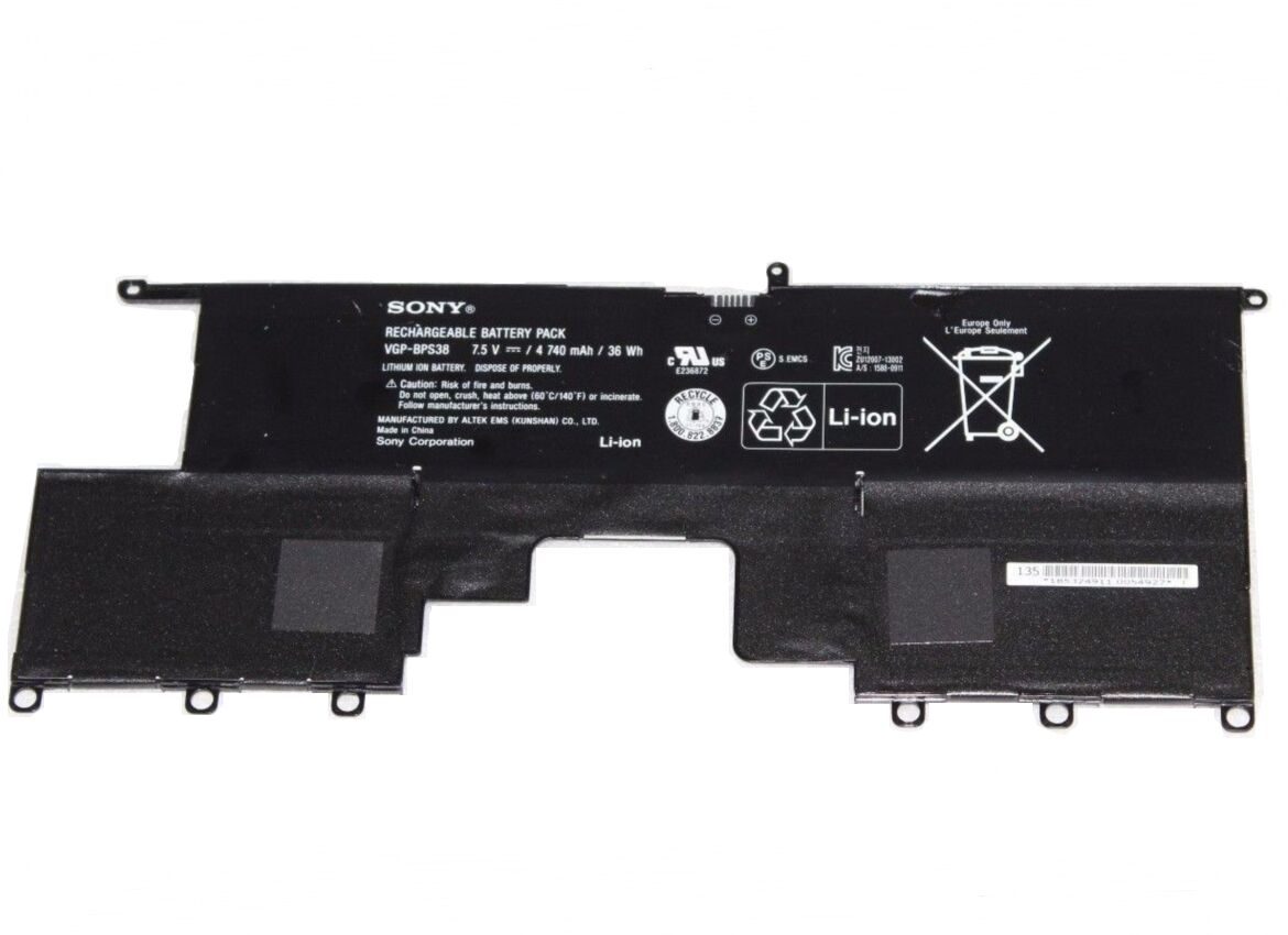 Originale 4740mAh 36Wh Sony Vaio SVP1121A4E SVP1121M2EB Batteria